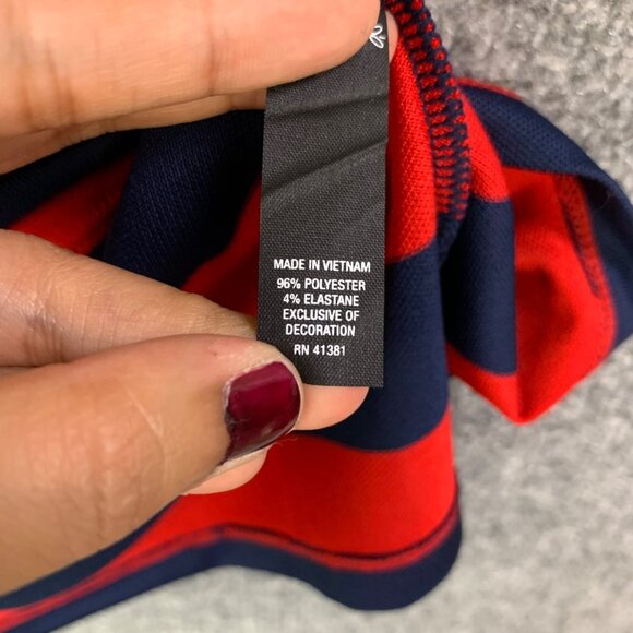 NWT RLX Ralph Lauren 2016 RYDER CUP WOMEN’S SZ SMALL SHIRT STRIPED NAVY RED USA - Picture 11 of 13